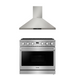 THOR Contemporary Package - 36" Gas Range and Range Hood, THOR-AP-ARG36LP-B1