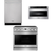 THOR Contemporary Package - 36" Gas Range, Dishwasher and Microwave, THOR-AP-ARG36-A30