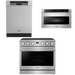 THOR Contemporary Package - 36" Gas Range, Dishwasher and Microwave, THOR-AP-ARG36LP-B28