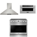 THOR Contemporary Package - 36" Gas Range, Range Hood and Microwave, THOR-AP-ARG36LP-B19