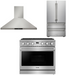 THOR Contemporary Package - 36" Gas Range, Range Hood and Refrigerator, THOR-AP-ARG36LP-B14