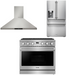 THOR Contemporary Package - 36" Gas Range, Range Hood and Refrigerator, THOR-AP-ARG36LP-B15