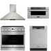 THOR Contemporary Package - 36" Gas Range, Range Hood, Dishwasher and Microwave, THOR-AP-ARG36-A49