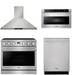 THOR Contemporary Package - 36" Gas Range, Range Hood, Dishwasher and Microwave, THOR-AP-ARG36-A50