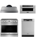 THOR Contemporary Package - 36" Gas Range, Range Hood, Dishwasher and Microwave, THOR-AP-ARG36-A53