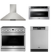 THOR Contemporary Package - 36" Gas Range, Range Hood, Dishwasher and Microwave, THOR-AP-ARG36LP-B48
