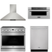 THOR Contemporary Package - 36" Gas Range, Range Hood, Dishwasher and Microwave, THOR-AP-ARG36LP-B51