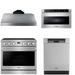 THOR Contemporary Package - 36" Gas Range, Range Hood, Dishwasher and Microwave, THOR-AP-ARG36LP-B52