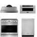 THOR Contemporary Package - 36" Gas Range, Range Hood, Dishwasher and Microwave, THOR-AP-ARG36LP-B55