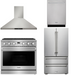 THOR Contemporary Package - 36" Gas Range, Range Hood, Refrigerator and Dishwasher, THOR-AP-ARG36LP-B41