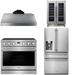 THOR Contemporary Package - 36" Gas Range, Range Hood, Refrigerator and Wine Cooler, THOR-AP-ARG36-A71