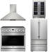 THOR Contemporary Package - 36" Gas Range, Range Hood, Refrigerator and Wine Cooler, THOR-AP-ARG36LP-B68