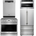 THOR Contemporary Package - 36" Gas Range, Refrigerator, Dishwasher and Microwave, THOR-AP-ARG36LP-B72