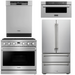 THOR Contemporary Package - 36" Gas Range, Refrigerator, Dishwasher and Microwave, THOR-AP-ARG36LP-B73