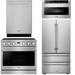 THOR Contemporary Package - 36" Gas Range, Refrigerator, Dishwasher and Microwave, THOR-AP-ARG36LP-B74