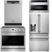 THOR Contemporary Package - 36" Gas Range, Refrigerator, Dishwasher and Microwave, THOR-AP-ARG36LP-B76