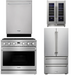 THOR Contemporary Package - 36" Gas Range, Refrigerator, Dishwasher and Wine Cooler, THOR-AP-ARG36-A80