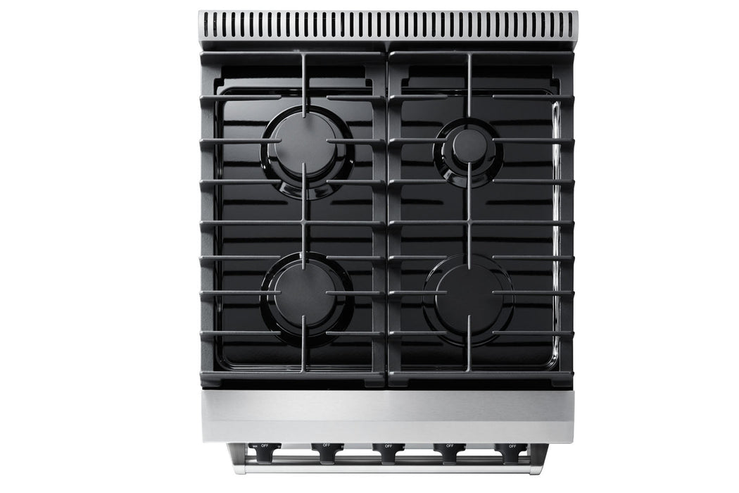 THOR Kitchen 24 in. Professional Gas Range in Stainless Steel, LRG2401U