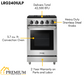 THOR Kitchen 24 in. Professional Propane Gas Range in Stainless Steel, LRG2401ULP