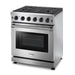 THOR Kitchen 30 in. 4.55 cu. ft. Professional Propane Gas Range in Stainless Steel, LRG3001ULP