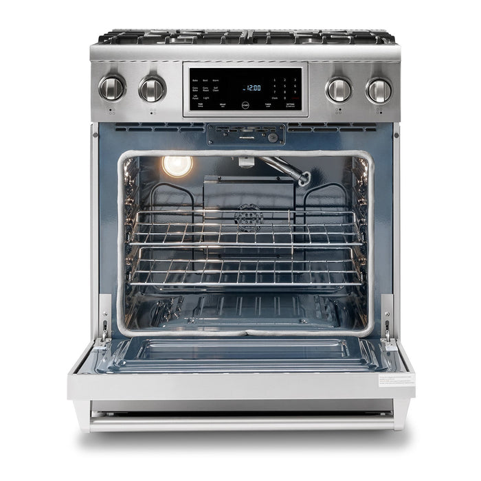 THOR Kitchen 30 In. 4.6 cu. ft. Self-Clean Propane Gas Range in Stainless Steel, TRG3001LP