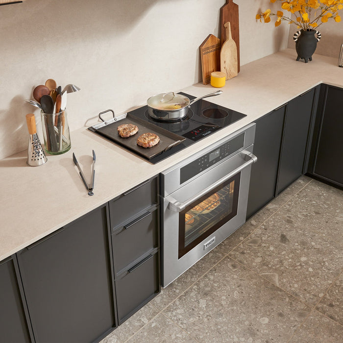 THOR Kitchen 30 In. Professional Electric Cooktop With 4 Burners in Black, TEC30