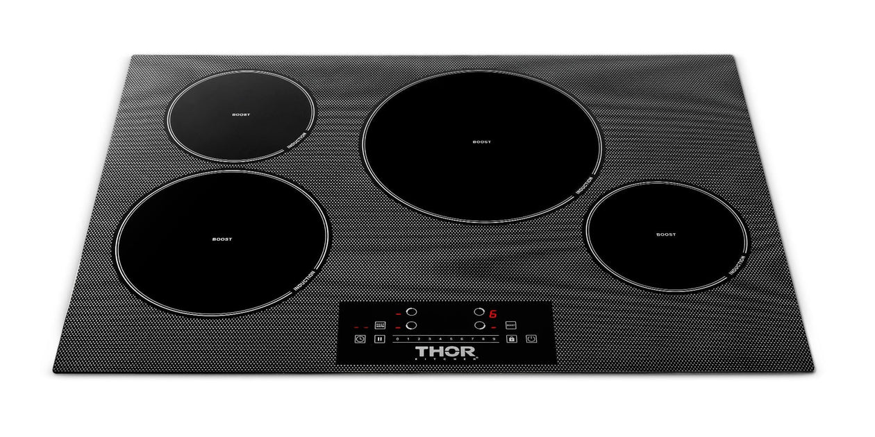THOR Kitchen 30 Inch Built-In Induction Cooktop with 4 Elements, TIH30