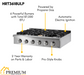 THOR Kitchen 36 in. Liquid Propane Gas Cooktop in Stainless Steel with 6 Burners, HRT3618ULP