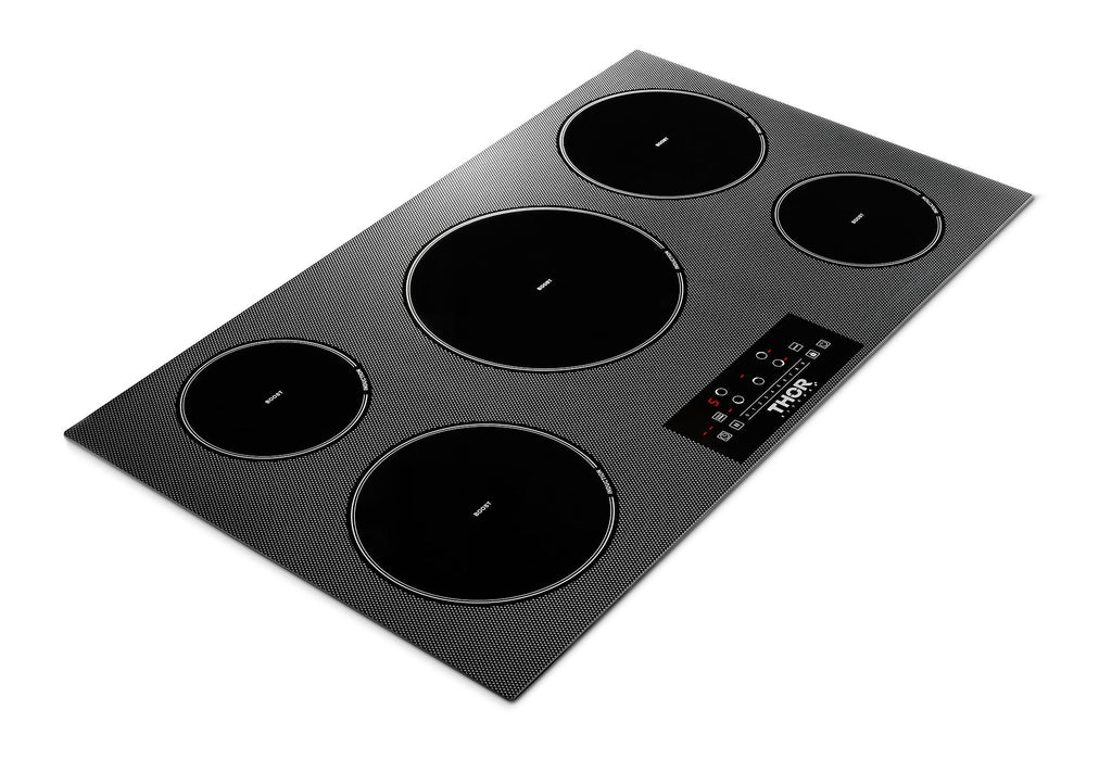 THOR Kitchen 36 Inch Built-In Induction Cooktop with 5 Elements, TIH36