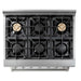 THOR Kitchen Package - 36" Dual Fuel Range, Range Hood, Dishwasher. Refrigerator with Water and Ice Dispenser, AP-HRD3606U-10