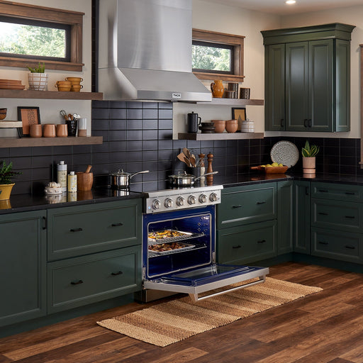 THOR Kitchen Package 36" Electric Range and Range Hood, AP-HRE3601-C