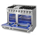 THOR Kitchen 48 in. 6.7 cu. ft. Professional Propane Gas Range in Stainless Steel, HRG4808ULP
