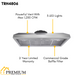 THOR Kitchen 48 in. Under Cabinet LED Range Hood in Stainless Steel, TRH4806
