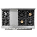 THOR Kitchen Package - 48" Gas Burner, Electric Oven Range, Refrigerator with Water and Ice Dispenser, Dishwasher, AP-HRD4803U-9