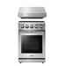 THOR Kitchen Package - 24" Professional Electric Range, Range Hood, AP-HRE2401