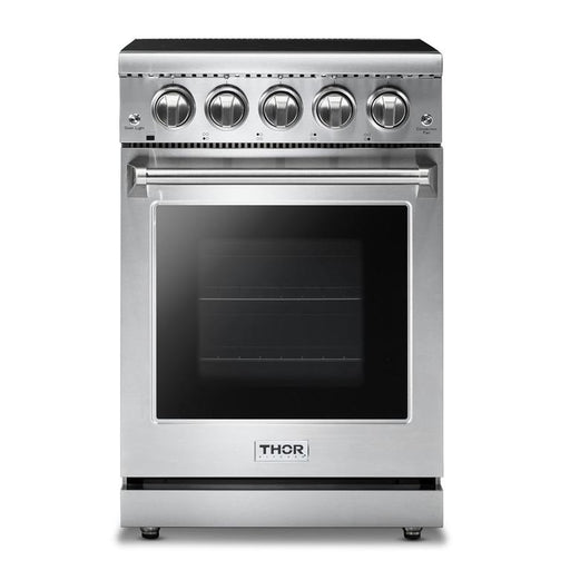 THOR Kitchen Package - 24" Professional Electric Range, Range Hood, AP-HRE2401