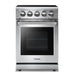 THOR Kitchen Package - 24" Professional Electric Range, Range Hood, AP-HRE2401