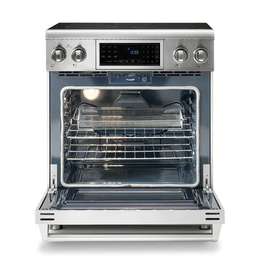 THOR Kitchen Package - 30" Electric Range, Range Hood, Refrigerator, Dishwasher, Wine Cooler, AP-TRE3001-C-3