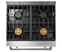 THOR Kitchen Package - 30" Gas Range, Range Hood, AP-TRG3001-W