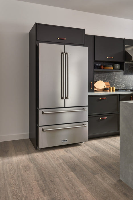 THOR Kitchen Package - 30" Gas Range, Range Hood, Microwave, Refrigerator, Dishwasher,AP-ARG30-W-5