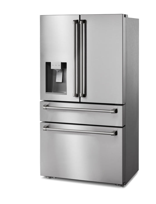 THOR Kitchen Package - 30" Gas Range, Range Hood, Microwave, Refrigerator with Water and Ice Dispenser, Dishwasher, AP-ARG30-C-9