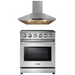 THOR Kitchen Package - 30 inch Electric Range and 30" Range Hood, AP-HRE3001