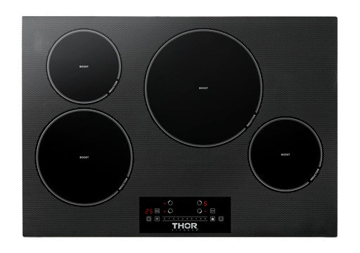 THOR Kitchen Package - 30" Induction Cooktop, Range Hood, Microwave, AP-TIH30-C-4