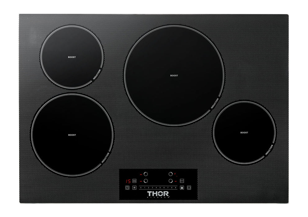 THOR Kitchen Package - 30" Induction Cooktop, Refrigerator, Dishwasher, AP-TIH30-2