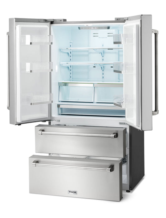 THOR Kitchen Package - 30" Propane Gas Range, Refrigerator, Dishwasher, AP-TRG3001LP-2