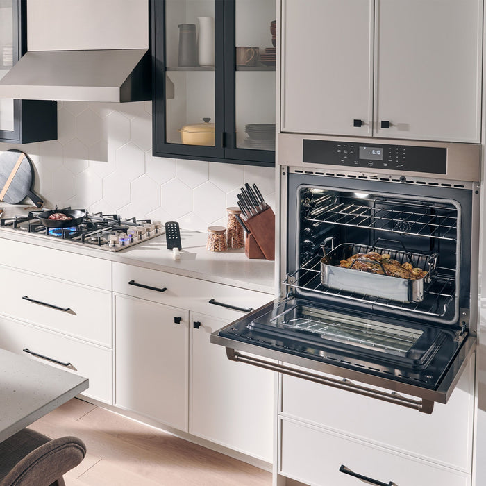 THOR Kitchen Package - 30" Wall Oven, 36" Drop-in Cooktop, Range Hood, AP-HEW3001-DC-36