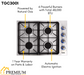 THOR Kitchen Package - 30" Wall Oven, Cooktop, Range Hood, Refrigerator with Water and Ice Dispenser, Dishwasher, Microwave, AP-HEW3001-DC-30-5