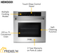 THOR Kitchen Package - 30" Wall Oven, Cooktop, Range Hood, Refrigerator with Water and Ice Dispenser, Dishwasher, Microwave, AP-HEW3001-DC-30-5