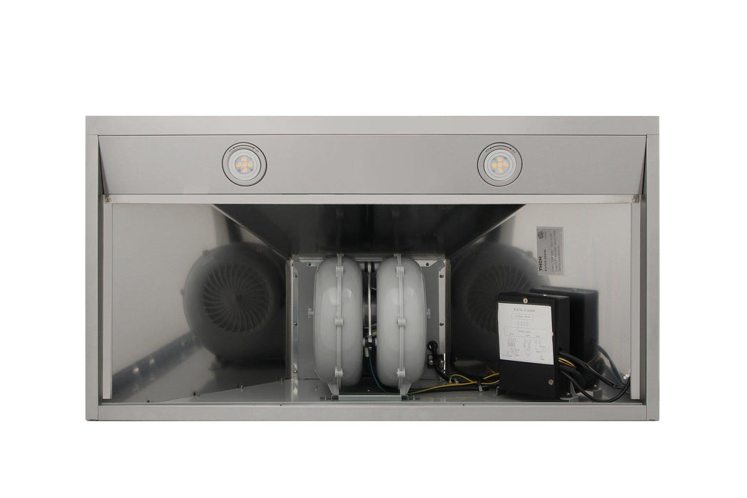 THOR Kitchen Package - 36" Electric Range, Range Hood, Microwave, AP-HRE3601-5