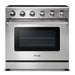 THOR Kitchen Package - 36" Electric Range, Range Hood, Microwave, AP-HRE3601-5